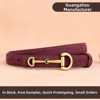 2024. aasta uus nahkvöö, lihtne vabaaja lehma sametist õhuke vöö, hobuserauakujulise pandlaga Jokeri vöö tehase laos