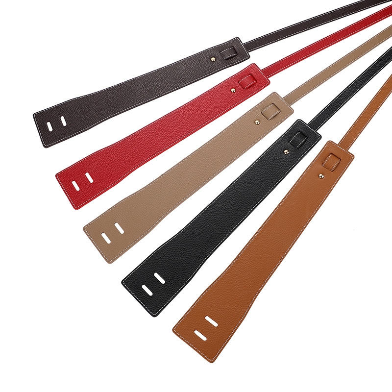 Pealmise kihi loomanahast naiste vöö litši mustriga dekoratiivne mantel, loomanahast vöökate must ehtsast nahast lai vöö naistele