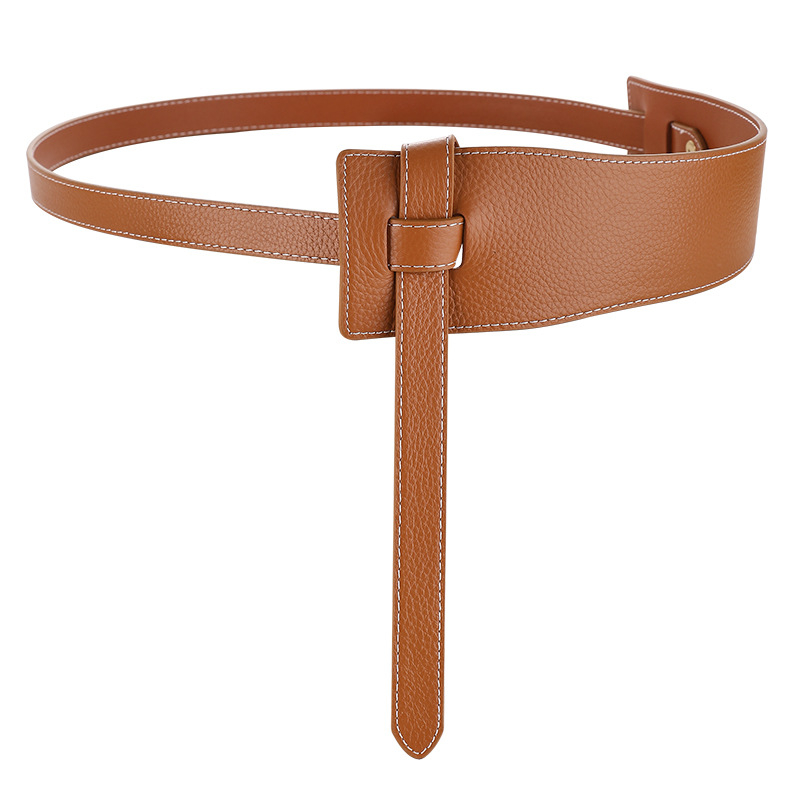 Pealmise kihi loomanahast naiste vöö litši mustriga dekoratiivne mantel, loomanahast vöökate must ehtsast nahast lai vöö naistele