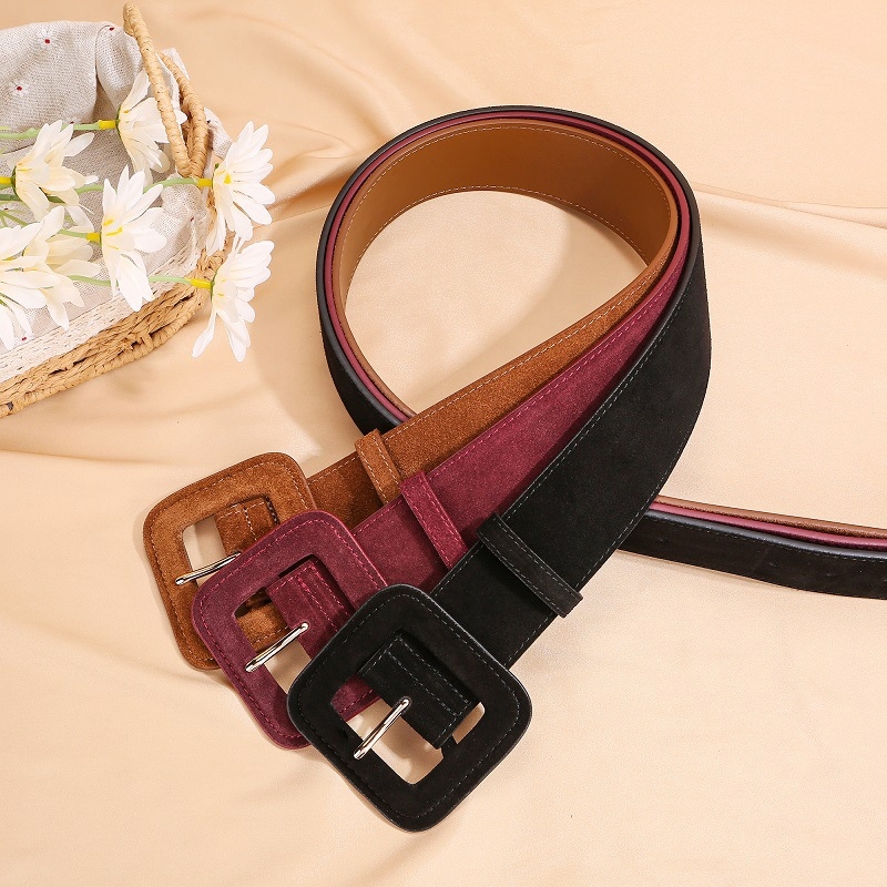 Sügis-talvine sametist loomanahast vöökoht, naiste vöö, vintage-stiilis dekoratiivne mantelülikond, ehtsast nahast lai vöö, naiste vöö