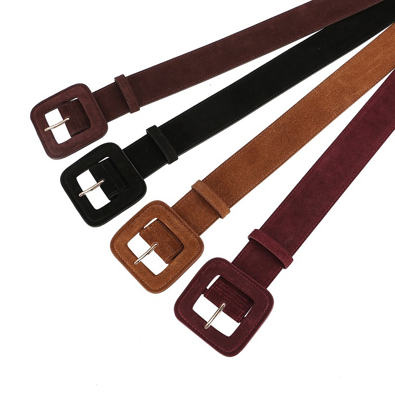 Sügis-talvine sametist loomanahast vöökoht, naiste vöö, vintage-stiilis dekoratiivne mantelülikond, ehtsast nahast lai vöö, naiste vöö