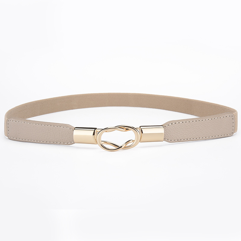 Moodne pandlaga õhuke vöö, naiste dekoratiivne vöö seelikuga, retro elastne kitsas vöö, must