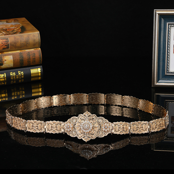 Prekogranični ruski Gaogao etnički pojas za ogrtače, ženski pojas s umetnutim kamenčićima, ukras za vjenčanje u struku