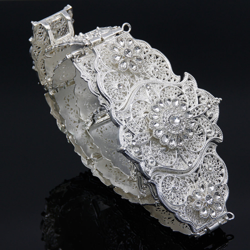 Prekogranični ruski Gaogao etnički pojas za ogrtače, ženski pojas s umetnutim kamenčićima, ukras za vjenčanje u struku