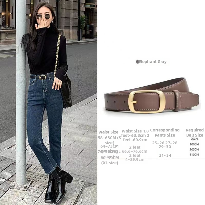 Naiste vööga teksad, lai lõige, must vöö, 2025. aasta tipptasemel stiil, lihtne ja ainulaadne, vöökohta kokku tõmmates, stiilne