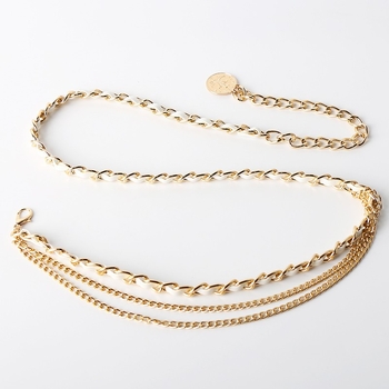 Piiriülene Euroopa ja Ameerika kahekihiline ketiga vöö, naiste kleit, moodne universaalne metallist vööketiga dekoratiivne kampsun, ülikonna aksessuaarid