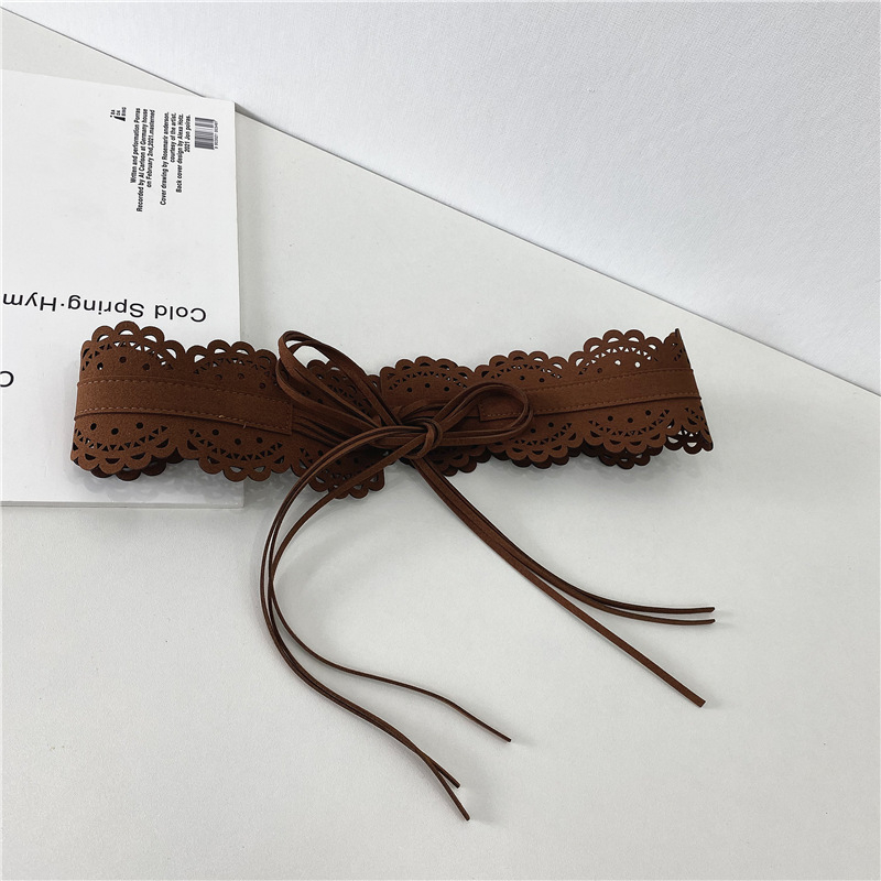 ins Style Naiste vöökoht rauast rõngas lai vöö vöö vööpael vöösüsteem keha vormimine mood ülerõivaste aksessuaarid särk kleit dekoratiivne vöö