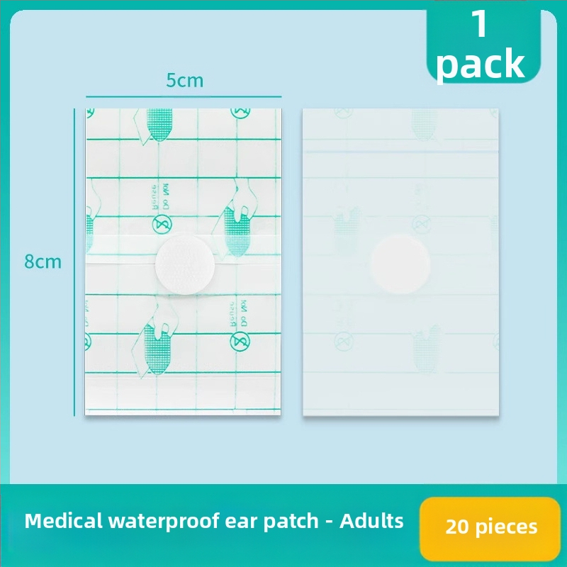 Medicininiai vandeniui atsparūs ausų pleistrai vaikams, naujagimiams, maudynėms, suaugusiesiems, vidurinės ausies skylutei, apsaugantiems nuo vandens, ausų kamšteliai