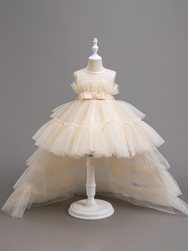 AliExpress dječja vučna haljina, haljina za djevojčice, haljina za predstavu, mrežasta haljina s motivom torte za djevojčice, haljina princeze za djevojčice