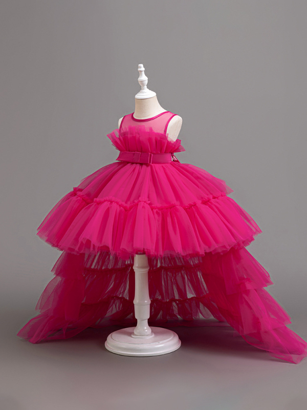 AliExpress dječja vučna haljina, haljina za djevojčice, haljina za predstavu, mrežasta haljina s motivom torte za djevojčice, haljina princeze za djevojčice