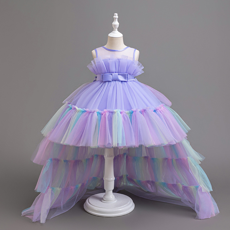 AliExpress dječja vučna haljina, haljina za djevojčice, haljina za predstavu, mrežasta haljina s motivom torte za djevojčice, haljina princeze za djevojčice