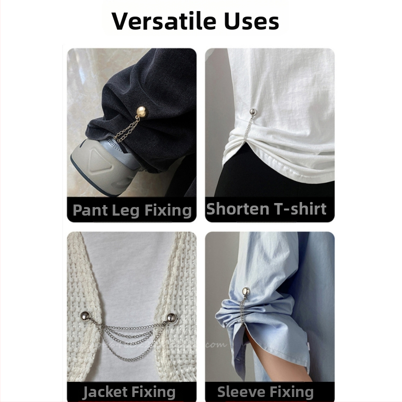 Mitmeotstarbeline T-särk, lühikesed püksid, jalaosaga pitsiline, artefaktäärega, pikk, lühike, ketiga, magnetilise pandlaga, õmblusteta äär, fikseeritud pandlaga