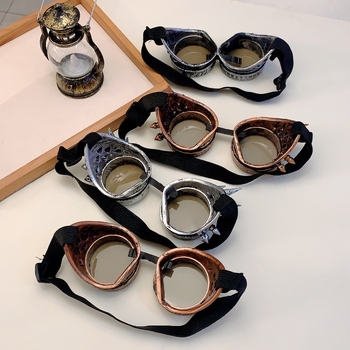 Piiriülene uus halloweeni kleit üles vintage punk auruprillid peo pühade colsplay kaunistuse rekvisiidid