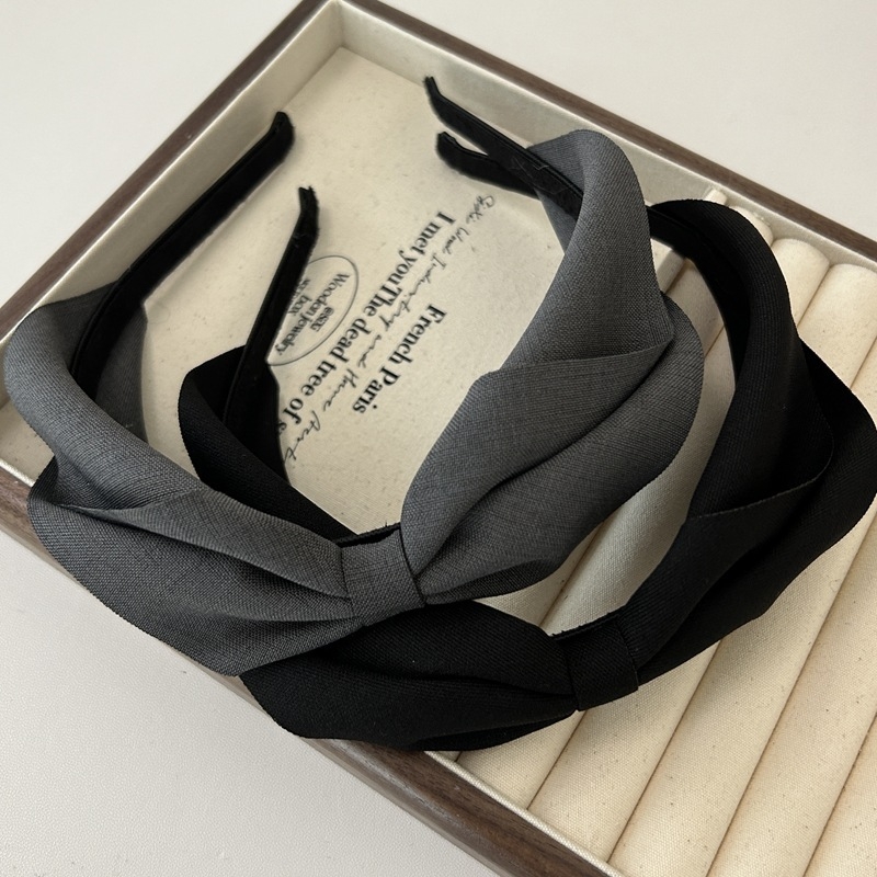 Korea stiilis vintage volditud lipsuga peapael, niši disainiga lokkis kangast peapael, ühtlase värviga, kõikidele sobiv juukseklamber naistele