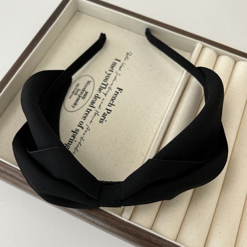 Korea stiilis vintage volditud lipsuga peapael, niši disainiga lokkis kangast peapael, ühtlase värviga, kõikidele sobiv juukseklamber naistele