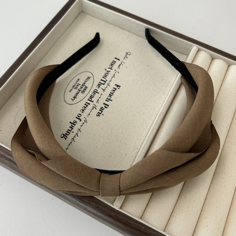 Korea stiilis vintage volditud lipsuga peapael, niši disainiga lokkis kangast peapael, ühtlase värviga, kõikidele sobiv juukseklamber naistele