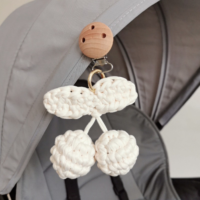 Lõuna-Korea puhas käsitööna valminud kirsipuust ripatsiga lapsevankri mugav rippuv nibuklambriga rippkaunistus