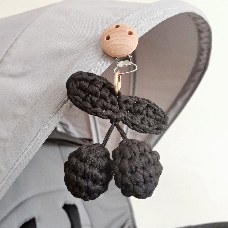 Lõuna-Korea puhas käsitööna valminud kirsipuust ripatsiga lapsevankri mugav rippuv nibuklambriga rippkaunistus