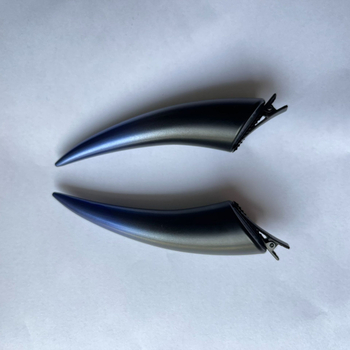 Σκούρα γοτθική πένσα γωνιακής άκρης διαβόλου για μαλλιά, κοστούμι αποκριών, κινούμενα σχέδια, μαύρα αξεσουάρ μαλλιών, φουρκέτα