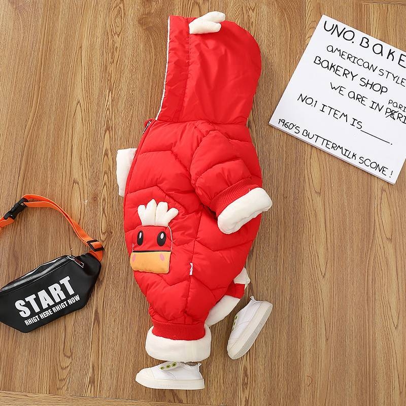 Vastsündinud beebi talvine väljaminev puuvillast polsterdatud jope külmakindel täiskuu saja päeva beebi võõra stiilis poiste müts soojad mütsid