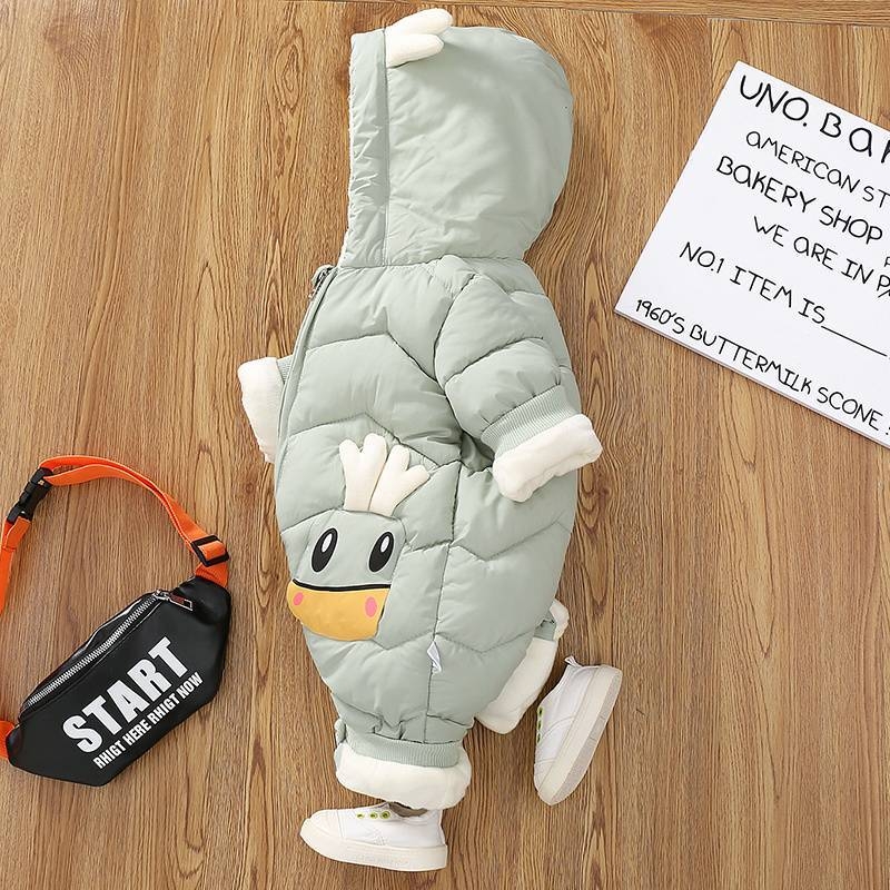 Vastsündinud beebi talvine väljaminev puuvillast polsterdatud jope külmakindel täiskuu saja päeva beebi võõra stiilis poiste müts soojad mütsid