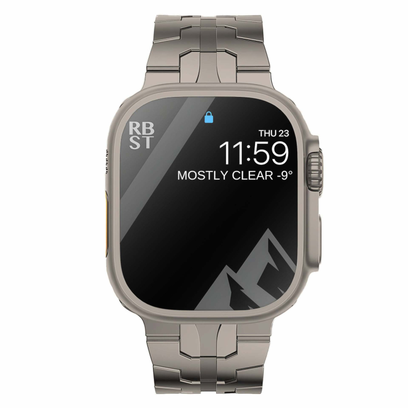 Puhast titaanist metallist Iron Mani rihm Apple Watch 9 jaoks Apple Watch Ultra käepael S9 Ultras8 jaoks