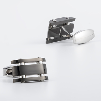 Sandėlyje naujos aukštos kokybės dvispalvės nerūdijančio plieno sąsagos, tarpvalstybinės, seksualios vyriškos prancūziškų marškinių sąsagos, didmeninė prekyba