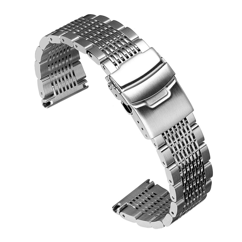 Cataramă solidă din oțel inoxidabil cu 15 bile, potrivită pentru Samsung/Huawei/Seiko Master 18/20/22/24 mm