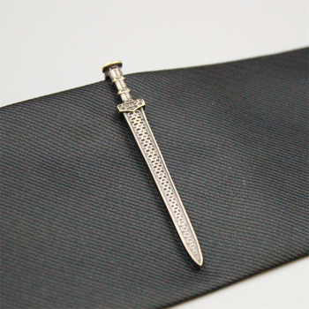 Мъжка щипка за яка, меден материал, висококачествен златен меч, сребърен, бордо, червен, трансгранична, гореща продавана щипка за вратовръзка