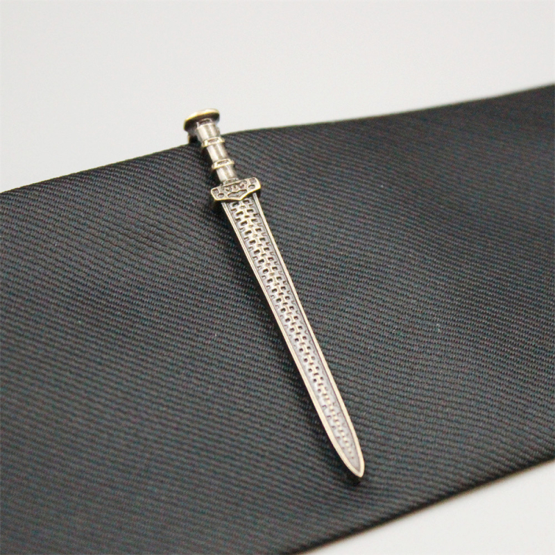 Κλιπ γιακά ανδρικού κολάρου από χάλκινο υλικό, υψηλής ποιότητας, χρυσό σπαθί, ασημί κρασί, κόκκινο, διασυνοριακό, κλιπ γραβάτας με υψηλές πωλήσεις