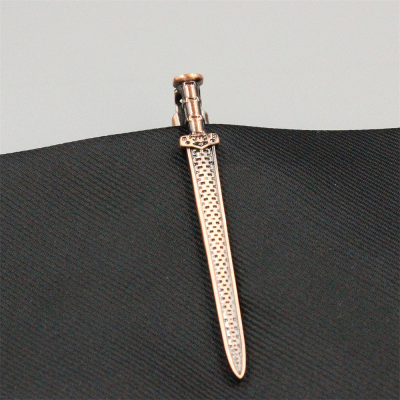 Κλιπ γιακά ανδρικού κολάρου από χάλκινο υλικό, υψηλής ποιότητας, χρυσό σπαθί, ασημί κρασί, κόκκινο, διασυνοριακό, κλιπ γραβάτας με υψηλές πωλήσεις