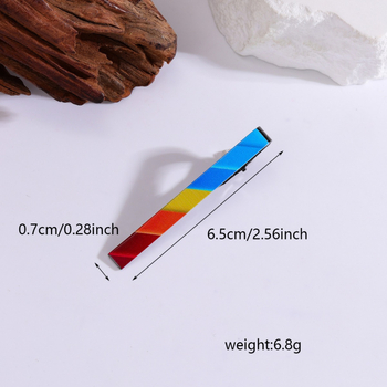 Euroopa ja Ameerika loominguline mood uus vikerkaareseeria meeste kraeklamber isikupärastatud äri lihtsa ülikonna kraeklambri kaunistused