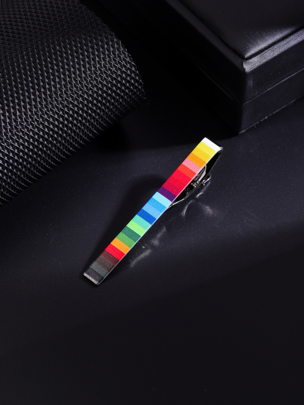 Euroopa ja Ameerika loominguline mood uus vikerkaareseeria meeste kraeklamber isikupärastatud äri lihtsa ülikonna kraeklambri kaunistused