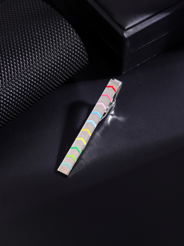 Euroopa ja Ameerika loominguline mood uus vikerkaareseeria meeste kraeklamber isikupärastatud äri lihtsa ülikonna kraeklambri kaunistused