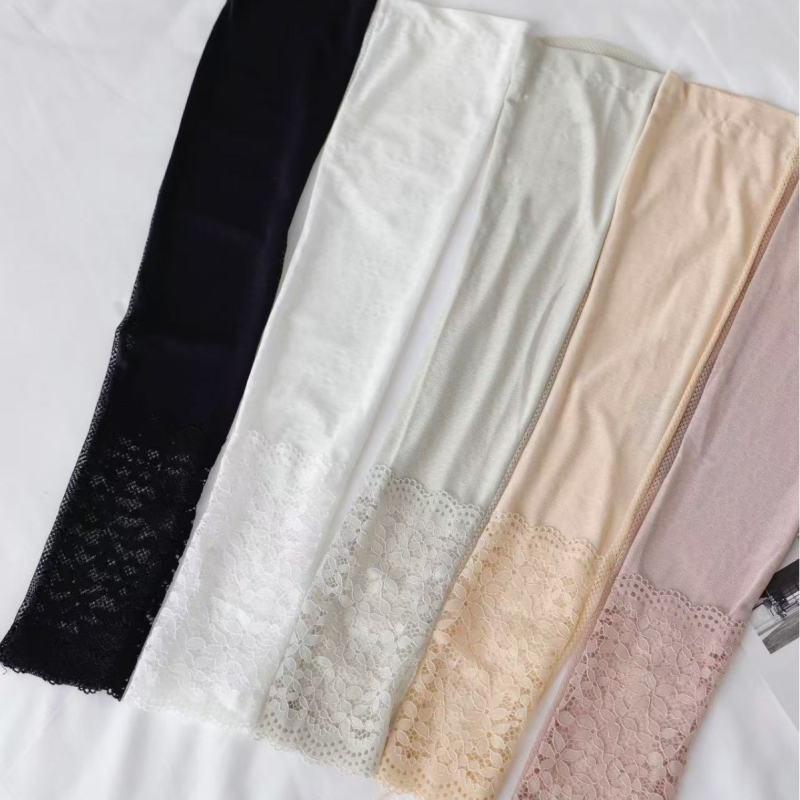 Mados elegantiškos nėriniuotos motininės vairavimo apsaugos nuo saulės vasarinės ledo rankovės paprastos moteriškos ilgos elastinės lauko rankų rankovės