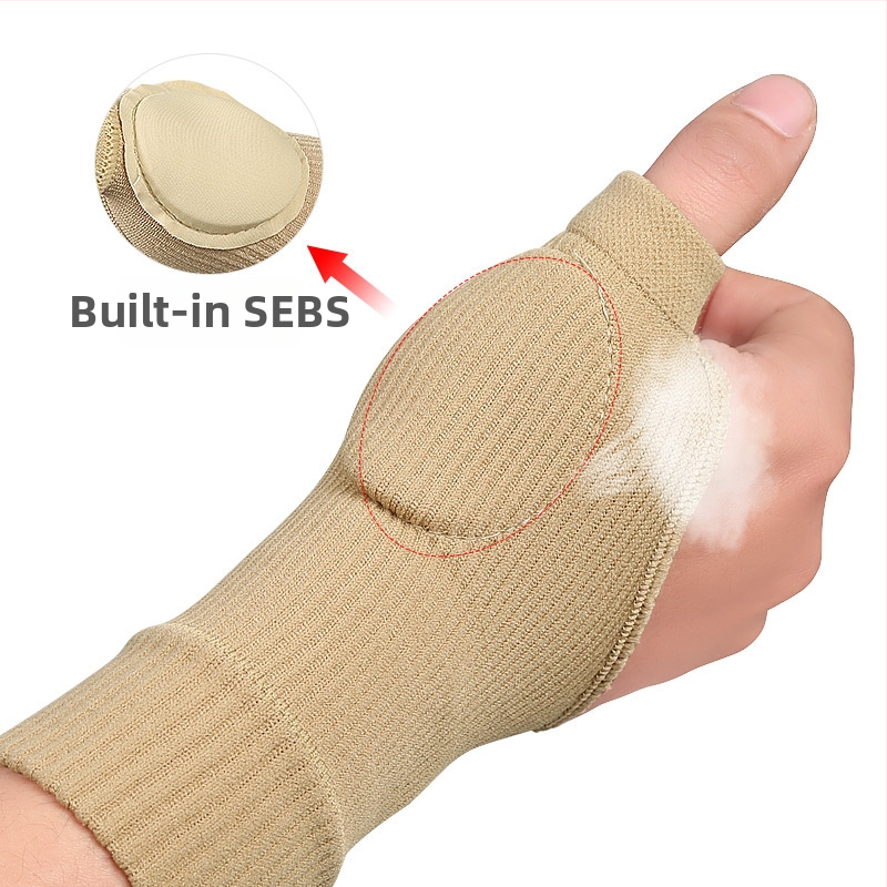 Нов черен предпазител за китка с голям пръст, под налягане, спортен, дишащ, за компютърна клавиатура