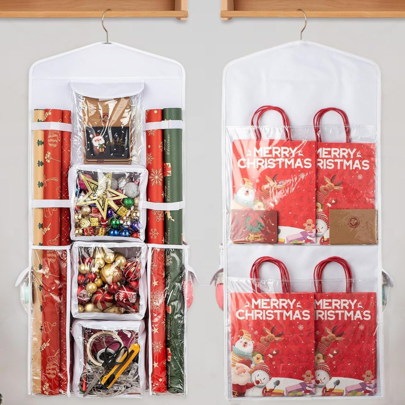 Piiriülene kuum varustus 600D Oxfordi riidest kinkepaberist rippkott jõulukinkide riputuskott uksega tagumine hoiukott