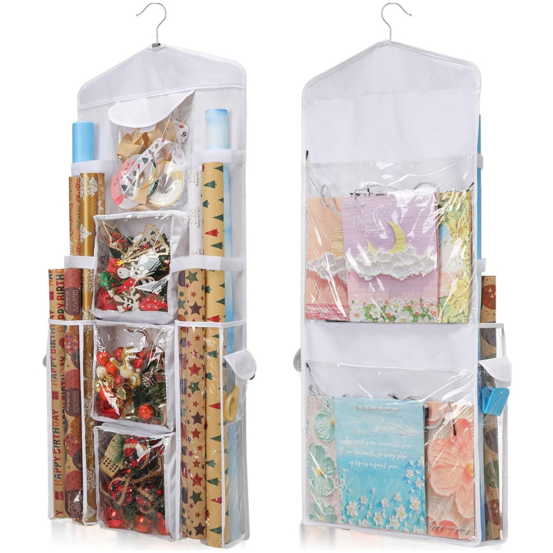 Piiriülene kuum varustus 600D Oxfordi riidest kinkepaberist rippkott jõulukinkide riputuskott uksega tagumine hoiukott