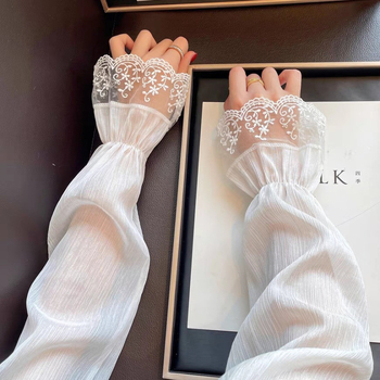 2024. aasta uued pitsist tikitud päikesekaitsekreemiga jäävarrukaga naiste suvised sõidukindad, ratsutamispäikesevari, lahtised käevarrukad