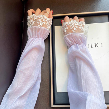 2024. aasta uued pitsist tikitud päikesekaitsekreemiga jäävarrukaga naiste suvised sõidukindad, ratsutamispäikesevari, lahtised käevarrukad