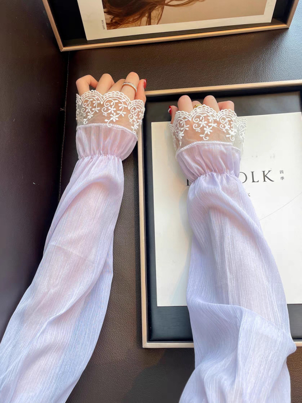 2024. aasta uued pitsist tikitud päikesekaitsekreemiga jäävarrukaga naiste suvised sõidukindad, ratsutamispäikesevari, lahtised käevarrukad