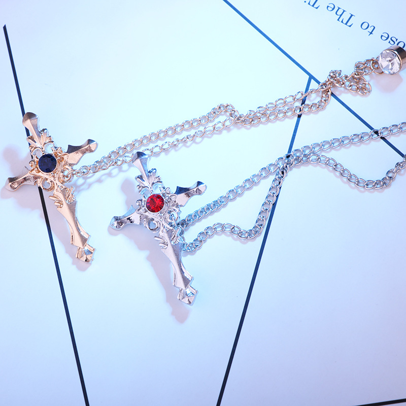 Euroopa ja Ameerika klassikaline ristpross meeste retro tutiga ketiga rhinestone korsettülikonna aksessuaaride tootjate hulgimüük