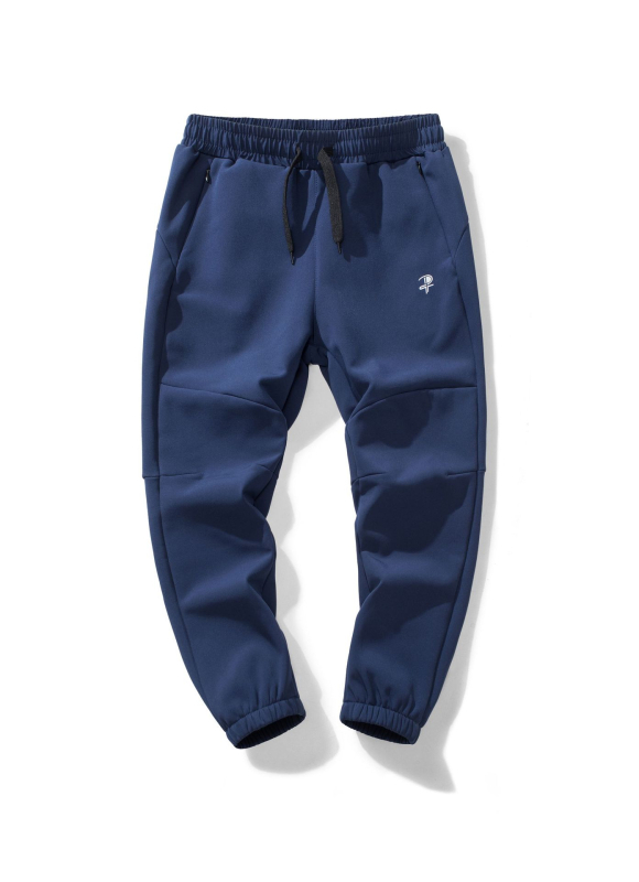 Мъжки спортни ежедневни панталони за открито, удебелени водоустойчиви, дишащи, с еластична талия