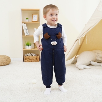 Φθινοπωρινή και χειμερινή παιδική φόρμα με επένδυση από φλις και ανοιχτό βαμβακερό παντελόνι, βρεφική ζεστή φόρμα με χοντρές λεπτομέρειες από βαμβάκι.