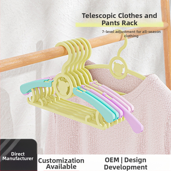 Multifunktsionaalne laste riidepuu sissetõmmatav hoiustamisriiul beebiriidepuule plastist majapidamises kasutatav tuulekindel kuivatusriidepuu kohandamine