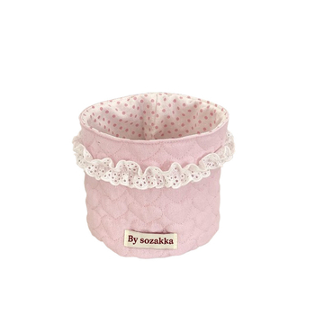 5181 Korea tepitud tüdrukute riidest hoiukorv lauale hoiukorv silindriline lisandite hoiukorv suupistete hoiukorv