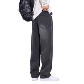 Мъжки дънки, модни маркови, американски стил, широки панталони, нови пролетни и есенни широки прави панталони, ретро, 2024 г.