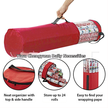 Χαρτί συσκευασίας τσάντα αποθήκευσης δώρου Χριστουγεννιάτικη συσκευασία δώρου διοργανωτής τσάντας αποθήκευσης με λαβή