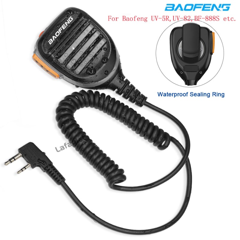 Baofeng interphone Advanced rokas mikrofons ir piemērots Baofeng UV-5R/UV-82/BF-888S rokas K galvas universālajam