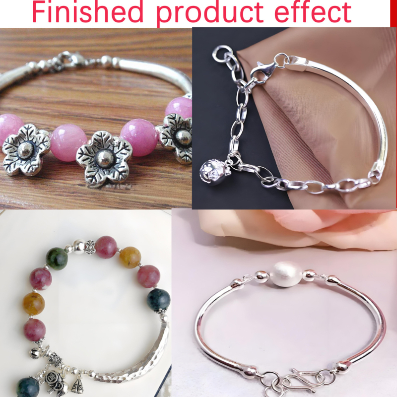 20 mustriga poolkäevõru, kaelakee ühendusdetail, kaardus käevõru, Joker aksessuaarid, isetehtud käsitöö käevõru materjal